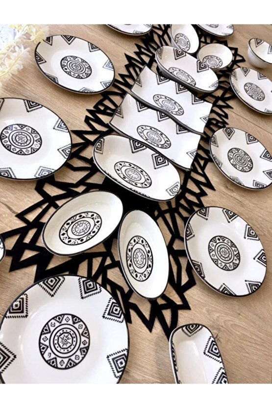 Kilim Pattern 8 Kişilik 20 Parça Kahvaltı Takımı