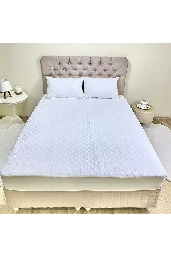 Tek Kişilik Sıvı Geçirmez Kapitoneli Fitted Yatak Alezi