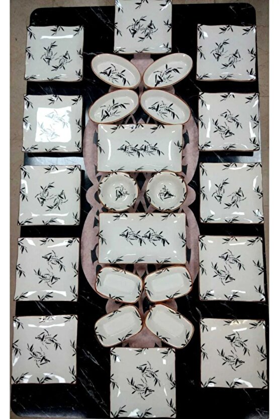 Zeytin Dalı 12 Kişilik 24 Parça Kahvaltı Takımı