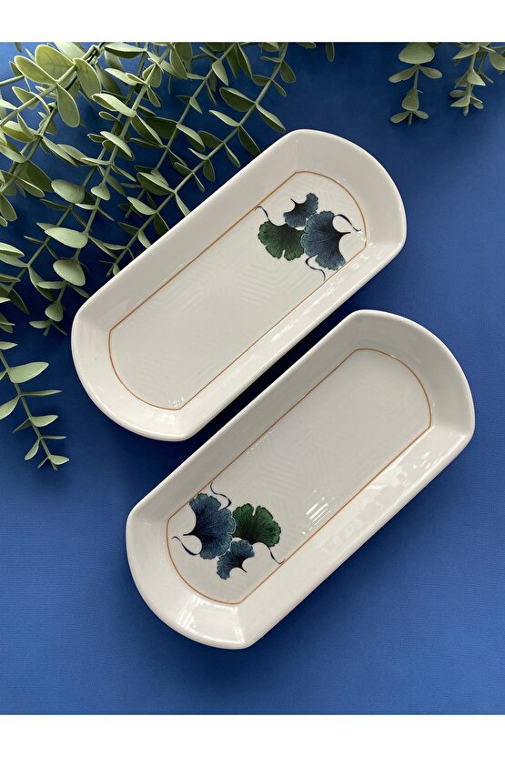 Yakamoz Model 2’li Oval Kahvaltılık Tabağı