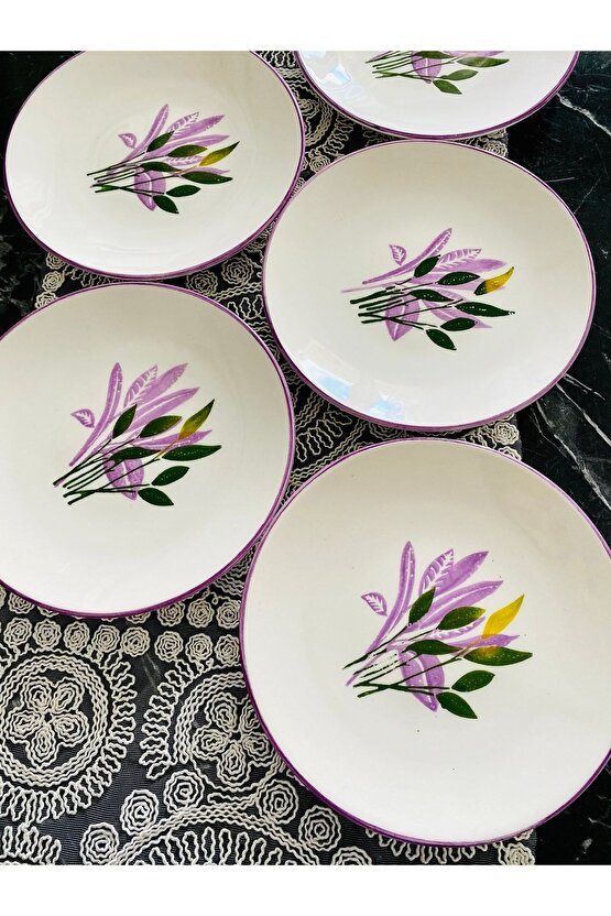 Başak Lila 6 Adet Pasta&sunum&servis Tabağı