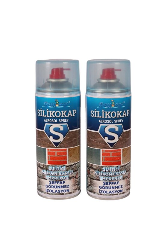 Silikokap Şeffaf Aerosol Su Izolasyon Spreyi 400 ml X 2 Adet Fırsat Paketi