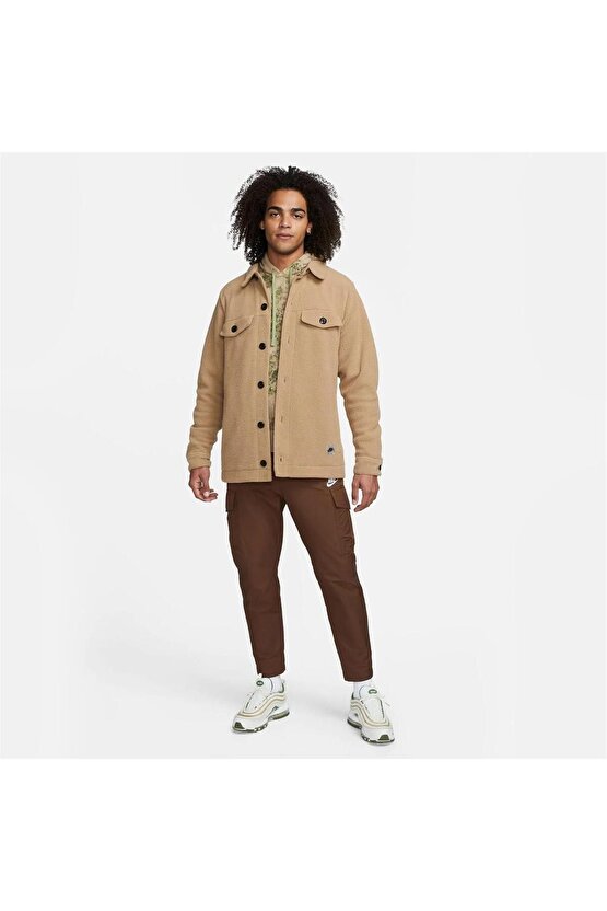 Sportswear Sport Utility Sherpa Full-Length Button Erkek Ceket