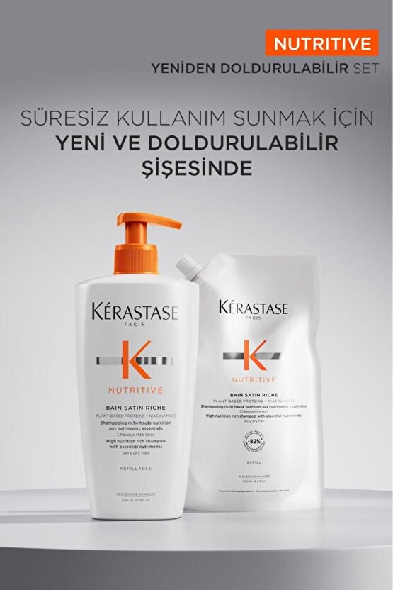 Nutritive Bain Satin Riche Yoğun Nemlendirici Şampuan 500 ml