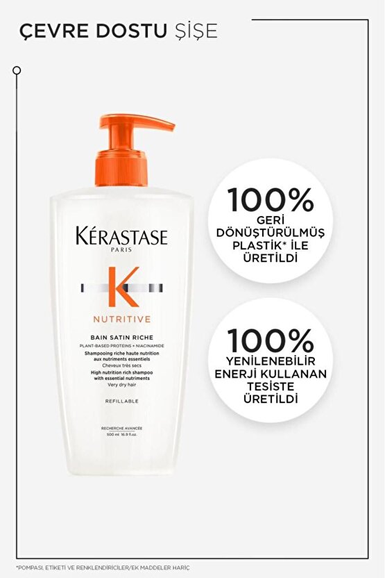 Nutritive Bain Satin Riche Yoğun Nemlendirici Şampuan 500 ml