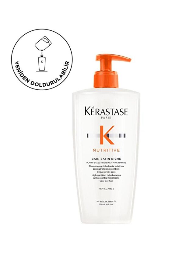 Nutritive Bain Satin Riche Yoğun Nemlendirici Şampuan 500 ml