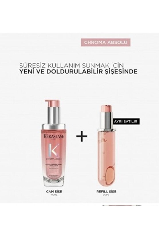 Chroma Absolu Lhuile Chroma Eclat Boyalı Saçlar Için Bakım Yağı 75 ml Yeniden Doldurulabilir