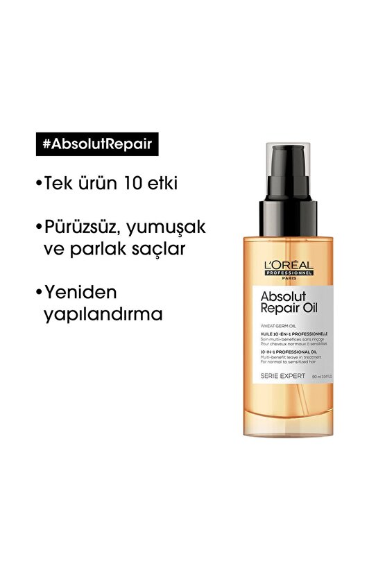 Serie Expert Absolut Repair Yoğun Onarıcı Saç Bakım Seti