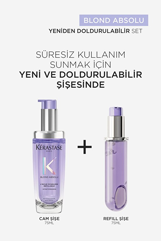 Blond Absolu Lhuile Cicagloss Sarı Saçlar Için Saç Bakım Yağı 75 ml