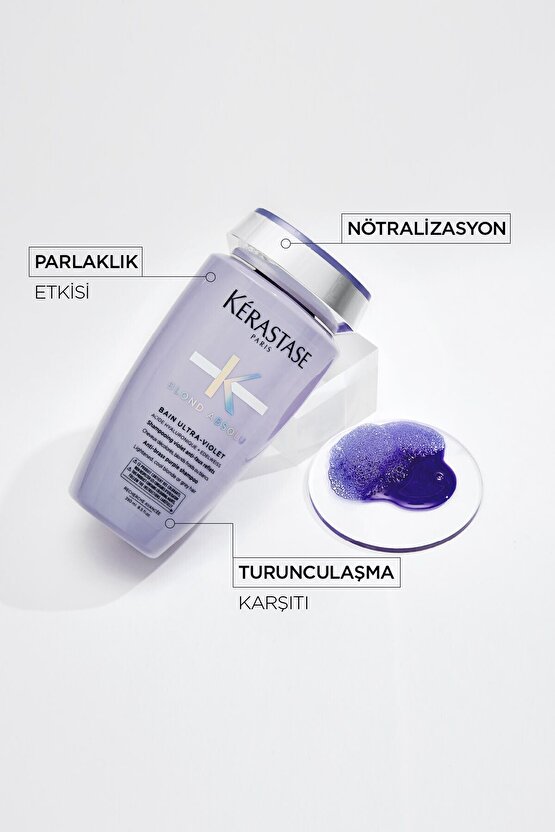 Blond Absolu Bain Ultra-violet Turuncu Yansımaları Nötralize Eden Şampuan 250 ml