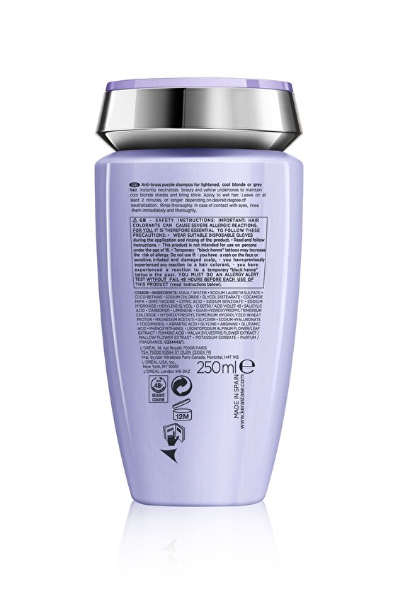 Blond Absolu Bain Ultra-violet Turuncu Yansımaları Nötralize Eden Şampuan 250 ml