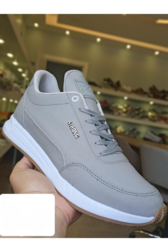 Şık Tasarım Bağcıklı Hafif Günlük Yürüyüş Rahat Taban Casual Sneaker Spor Ayakkabı