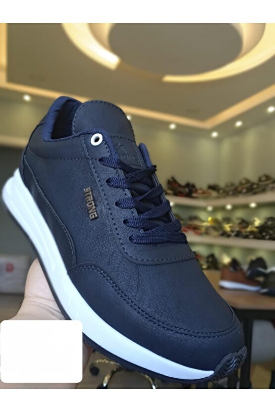 Şık Tasarım Bağcıklı Hafif Günlük Yürüyüş Rahat Taban Casual Sneaker Spor Ayakkabı
