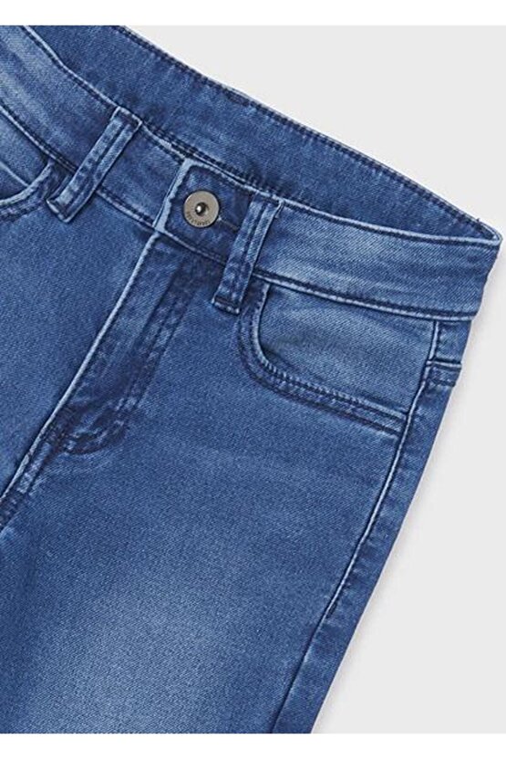 Erkek Çocuk Mavi Pantolon Yumusak Denim