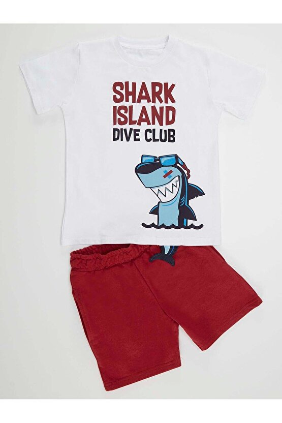 Shark Club Erkek Çocuk T-shirt Şort Takım