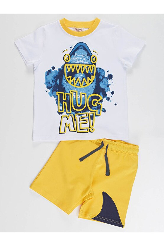 Hug Shark Erkek Çocuk T-shirt Şort Takım