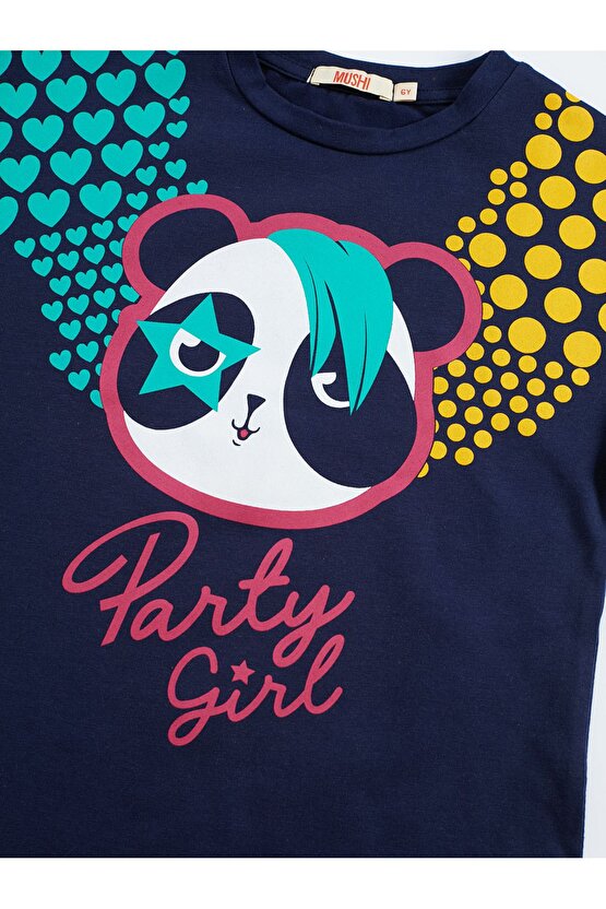 Panda Girl Kız Çocuk T-shirt Tayt Takım