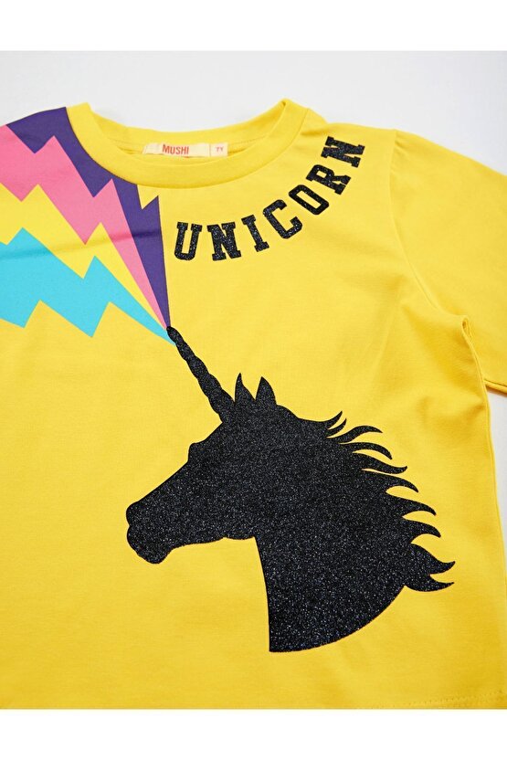 Şimşek Unicorn Kız Pantolon Takım