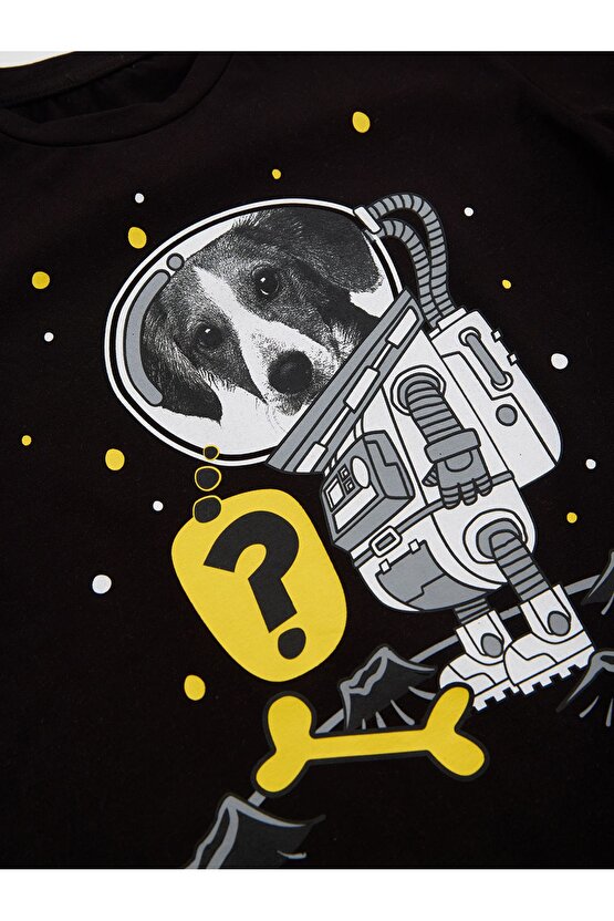 Astronot Köpek Erkek Çocuk T-shirt Pantolon Takım