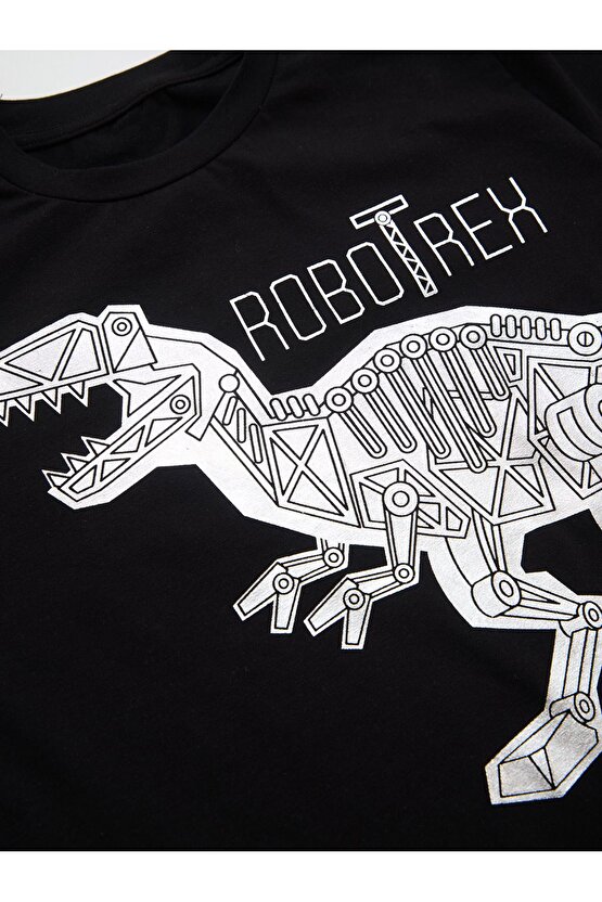 Robotrex Erkek Çocuk T-shirt Gri Pantolon Takım