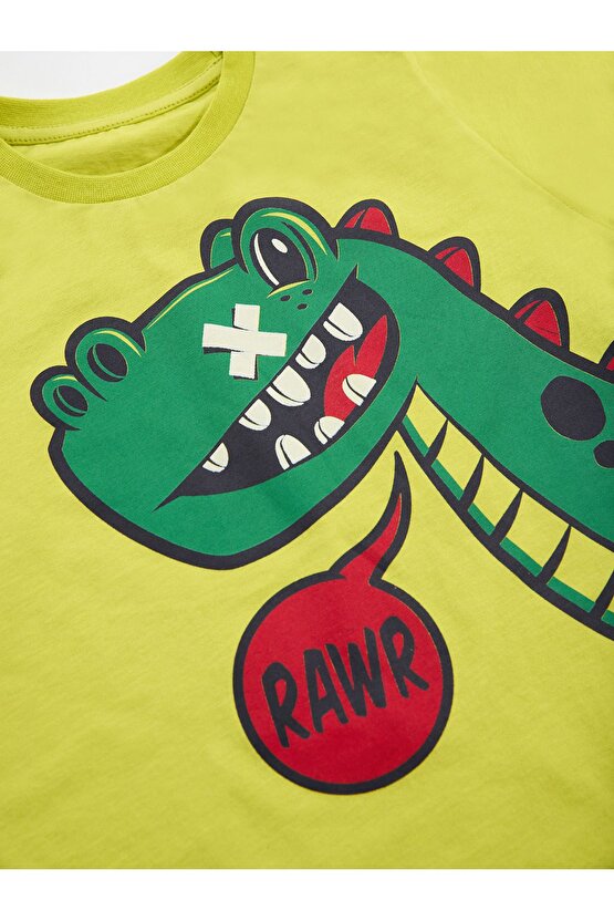 Rawr Dinozor Erkek Çocuk T-shirt Pantolon Takım