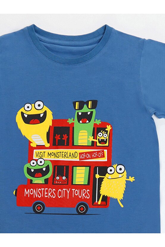 Monster Tours Erkek Çocuk T-shirt Pantolon Takım