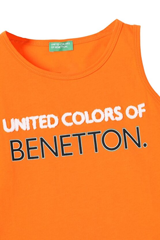 United Colors of Benetton Erkek Çocuk Turuncu Atlet BNT-B21357