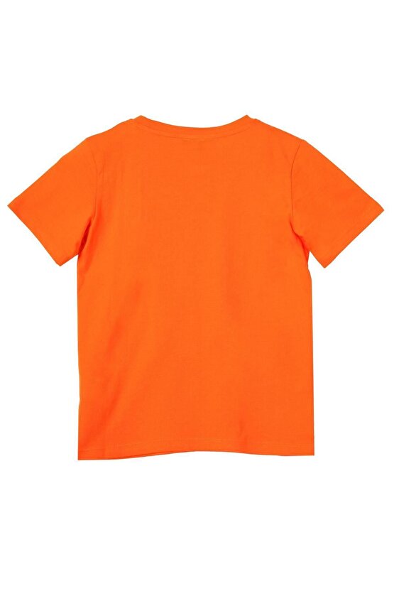 United Colors of Benetton Erkek Çocuk Turuncu T-shirt BNT-B21382