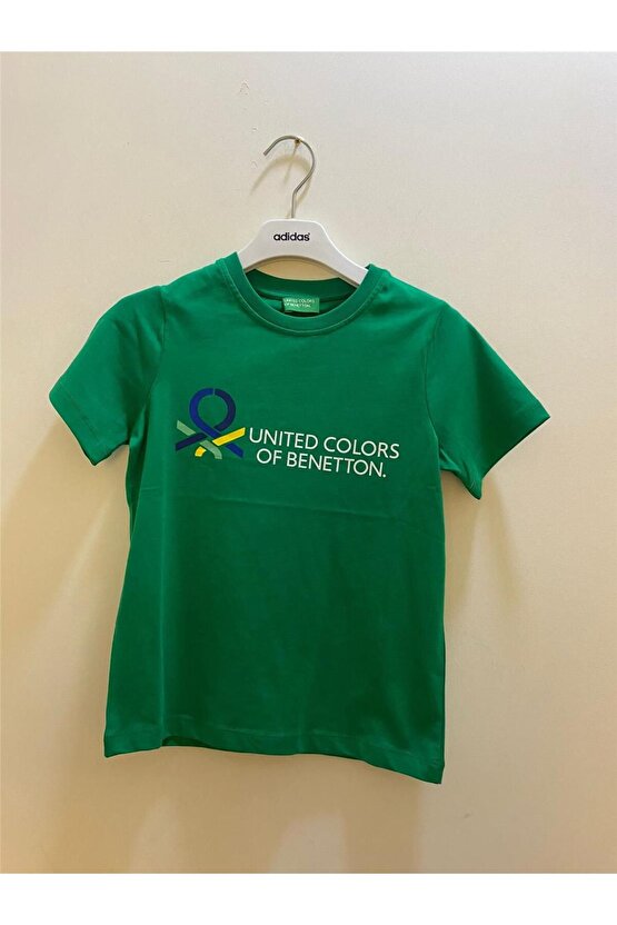 United Colors of Benetton Erkek Çocuk Yeşil T-shirt BNT-B21320