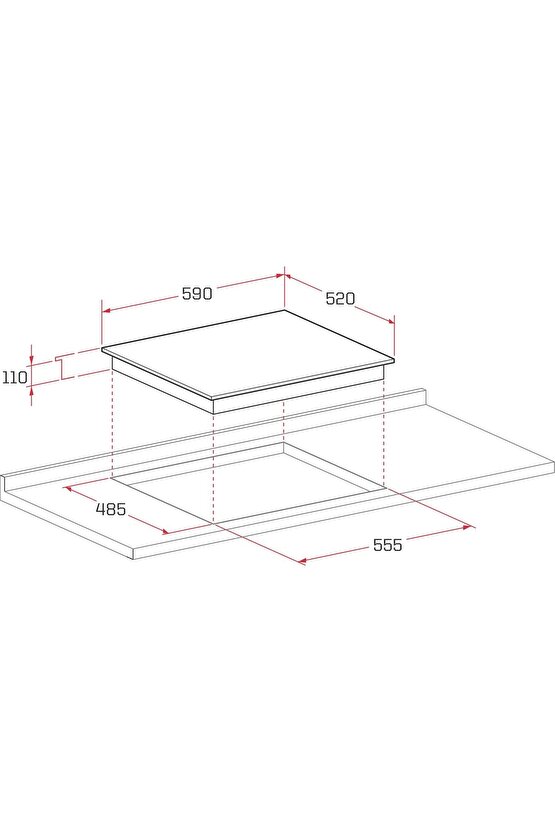 Ankastre Ocak Bh P6144c W