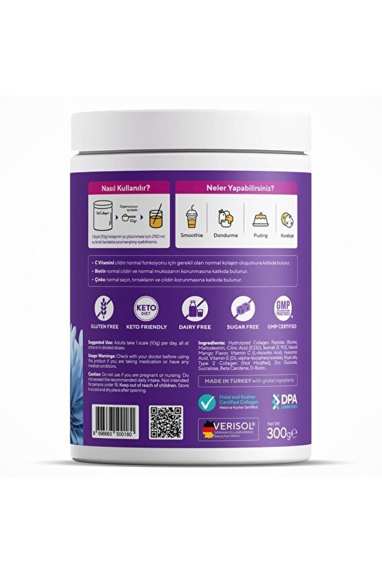 Wecollagen Tip 1-2-3 Toz Kolajen 300gr