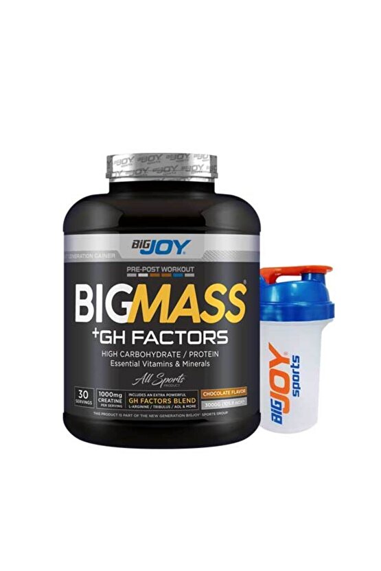 Çikolata Aromalı Mass Gainer Gh Factors 3 Kg 30 Servis Karbonhidrat Tozu