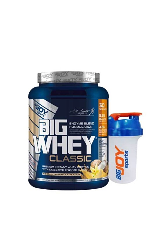 Big Whey Classic Whey Protein Tozu 915gr Hindistan Cevizi&vanilya 30 Servis Sindirim Enzimi Ilaveli