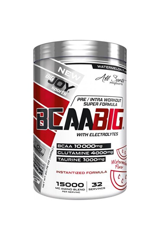 Bcaabig Karpuz Aromalı  589g Bcaa + Glutamin (10g Bcaa+4g Glutamin+1g Taurine) Aminoasit