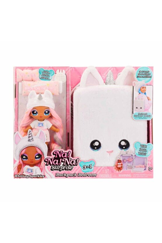 Doll Na! Na! Na! Surprise 3-in-1 Backpack Bedroom Unicorn - Whitney Sparkles