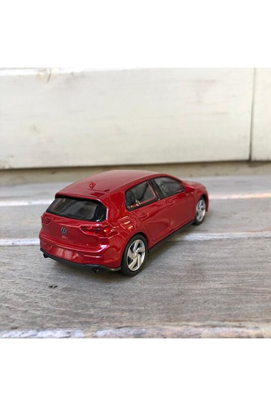 Welly Volkswagen Golf 8 GTI Diecast Metal Araba Model Araba Oyuncak Araba Çek Bırak Araba 12 Cm