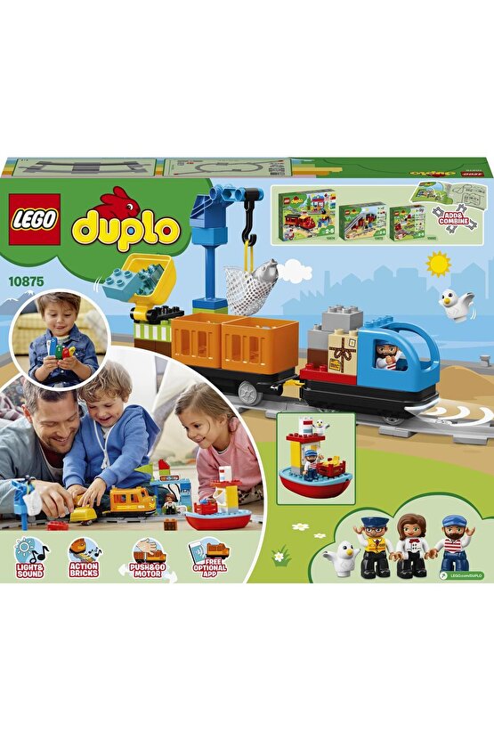 ® DUPLO® Kargo Treni 10875 - Çocuklar için Oyuncak Yapım Seti (105 Parça)