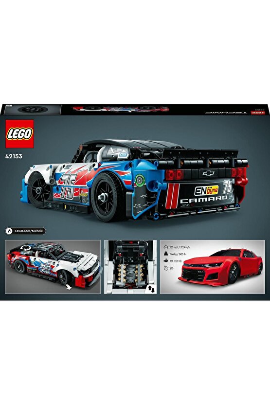 ® Technic NASCAR® Yeni Nesil Chevrolet Camaro ZL1 42153 - Çocuklar için Yapım Seti (672 Parça)