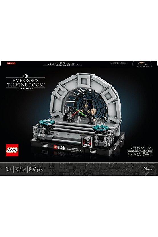 ® Star Wars™ Emperor’s Throne Room™ Dioraması 75352 - Yetişkinler için Yapım Seti (807 Parça)