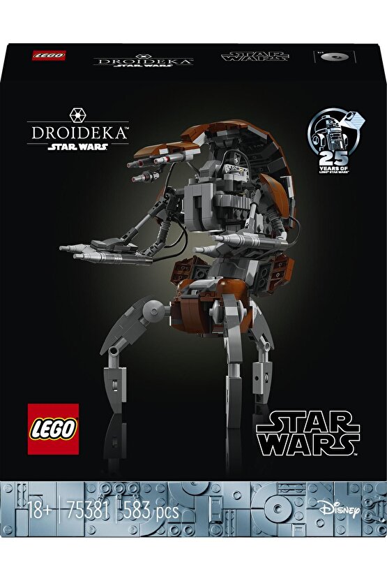 ® Star Wars™ Droideka™ 75381 - Yetişkinler için Koleksiyonluk Yapım Seti (583 Parça)