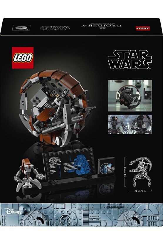 ® Star Wars™ Droideka™ 75381 - Yetişkinler için Koleksiyonluk Yapım Seti (583 Parça)