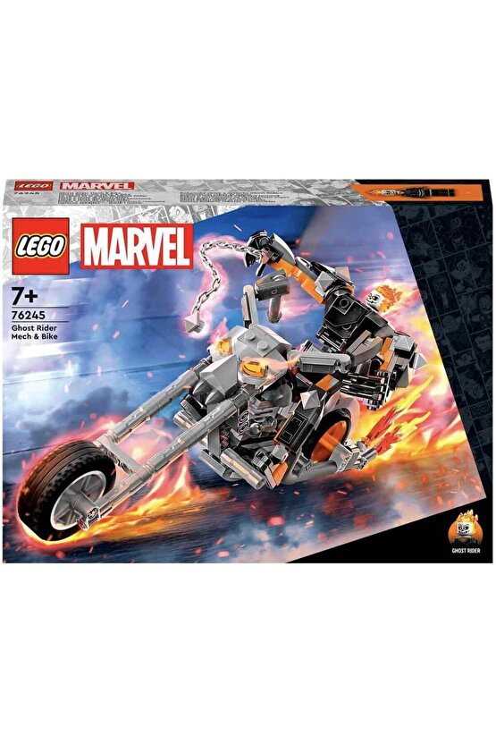 ® Marvel Ghost Rider Robotu ve Motosikleti 76245 - 7 Yaş ve Üzeri için Yapım Seti (264 Parça)