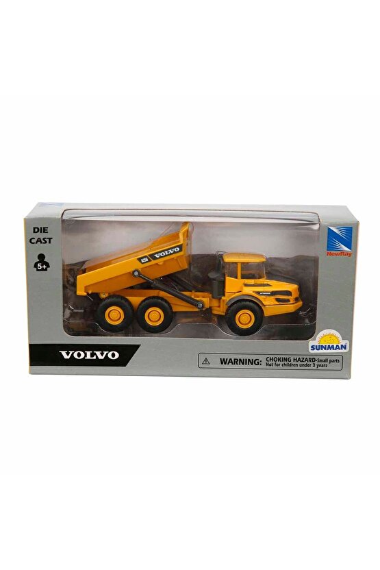 Volvo 3lü Newray 1:50 Ölçek İş Makinesi Seti 13-14 cm