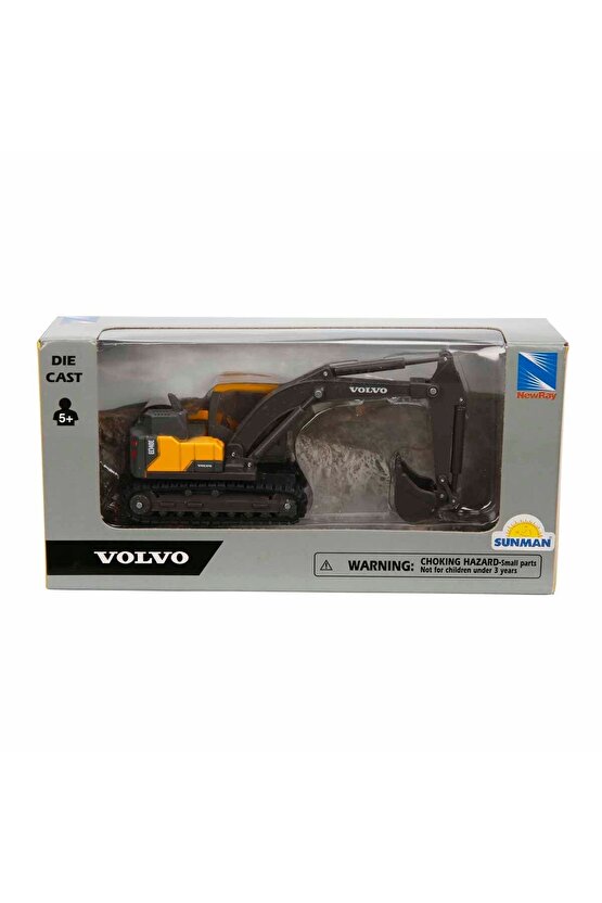 Volvo 3lü Newray 1:50 Ölçek İş Makinesi Seti 13-14 cm