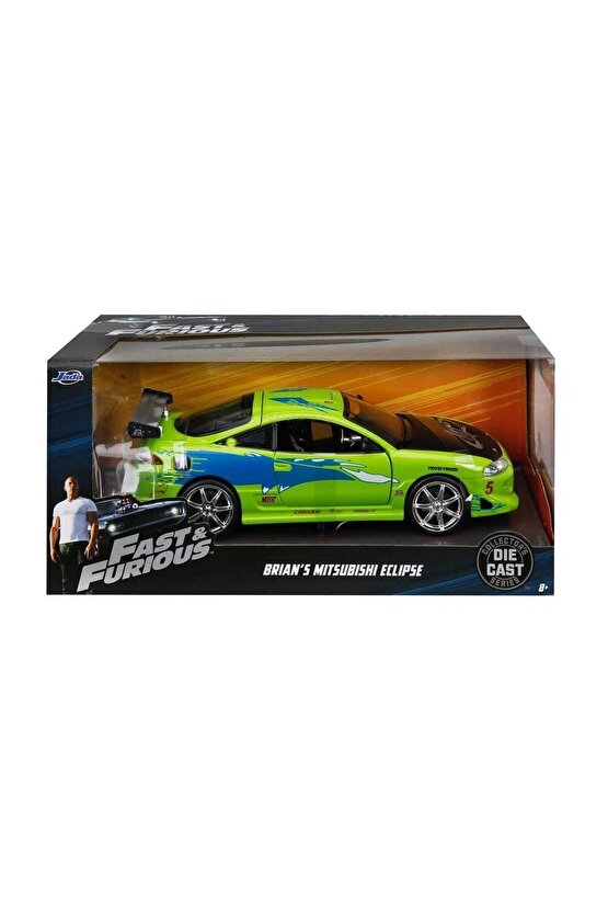 1:24 Fast Furious Model Araba - BrianS Mitsubishi Eclipse