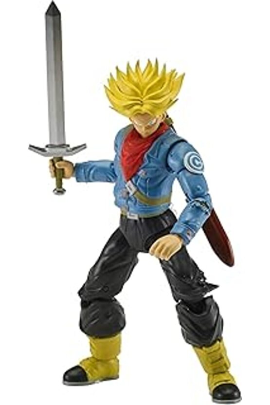 16 Cm Dragon Ball Super Saiyan Future Trunks Poz Verilebilir Figür, Dragon Stars Serisi