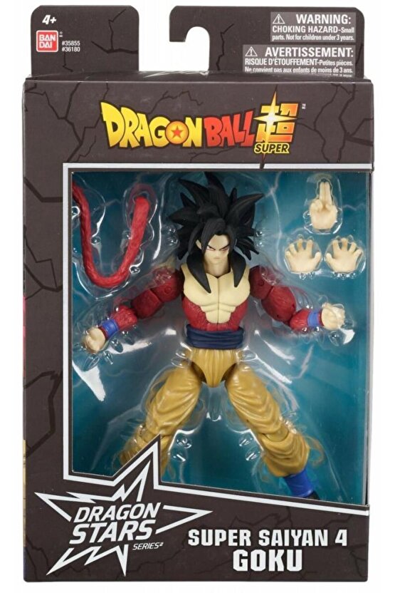 16 Cm Dragon Ball Super Saiyan 4 Goku Poz Verilebilir Figür, Dragon Stars Serisi