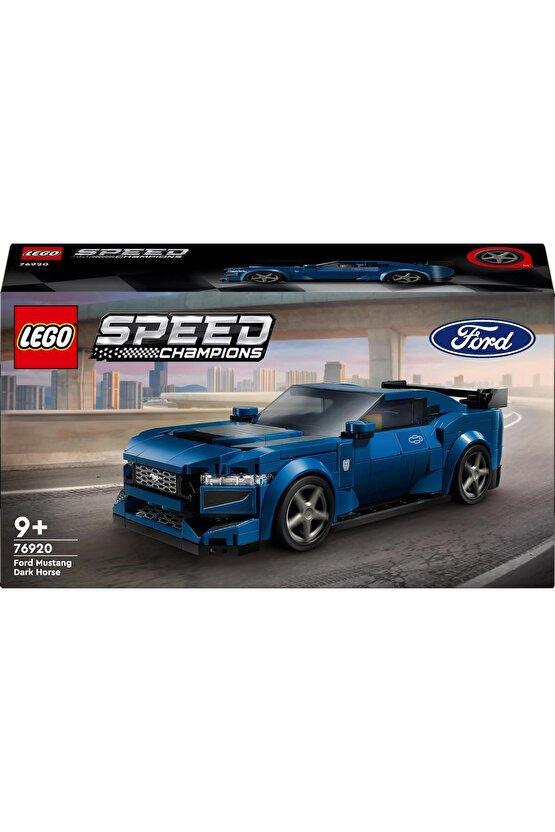 ® Speed Champions Ford Mustang Dark Horse Spor Araba 76920 - 9 Yaş+ İçin Yapım Seti (344 Parça)