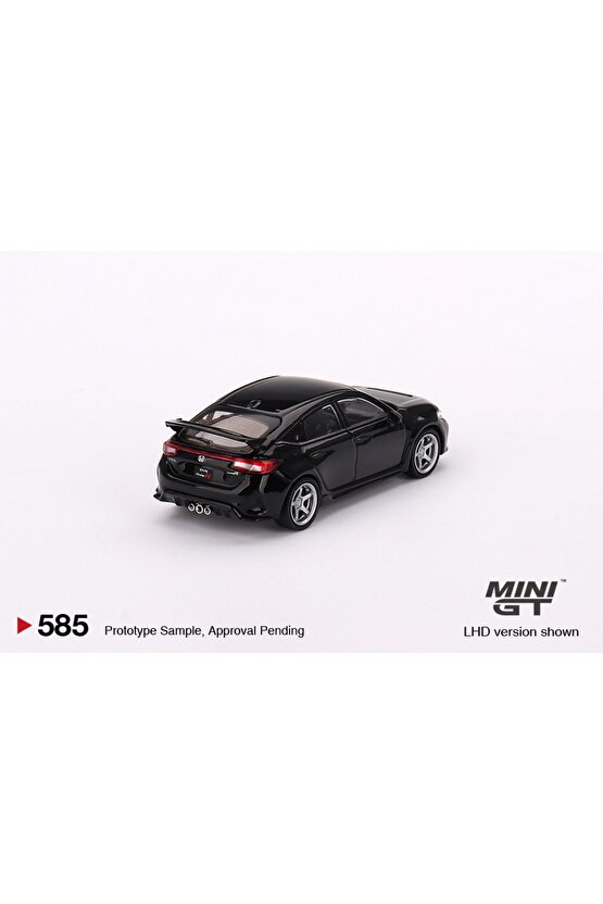 164 Ölçek Koleksiyonluk Model Araç Mgt00585 Honda Civic Type R  Crystal Black Pearl 2023 W