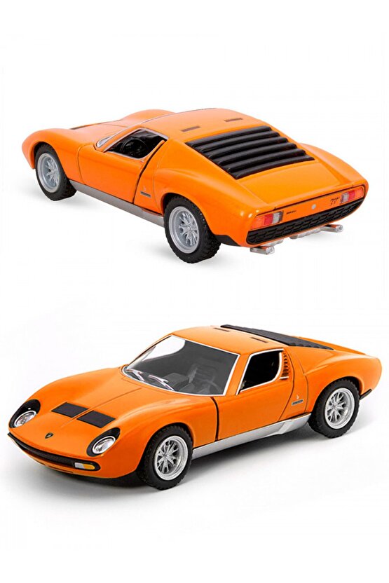 1971 Lmaborghini Miura Diecast Çek Bırak Metal Araba